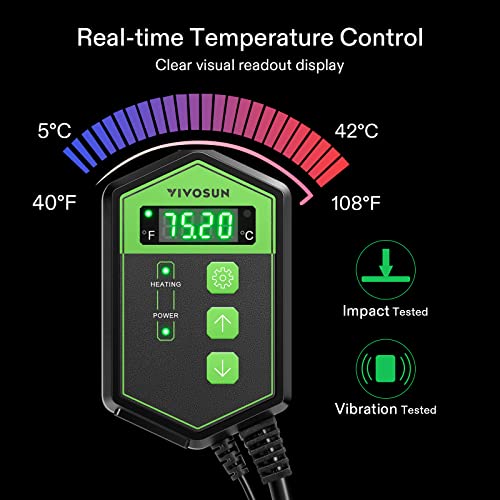 Vivosun Digital Heat Mat Thermostat Temperature Controller 40–108 ºf For Seedlings, Germination, Rooting, Fermentation And Reptiles #TOP4
