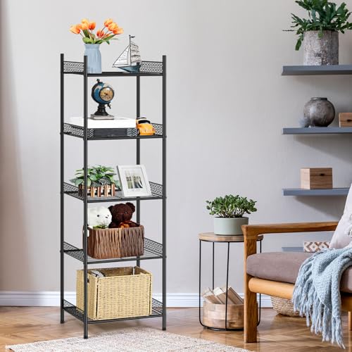 Catálogo para Comprar On-line Cocinas independientes Top 5. 40 OYEAL - Estantería metálica de 5 Niveles, Organizador Independiente para Toallas de baño, estantería de Alambre Resistente para Cocina, baño y lavandería, 41 x 32 x 145 cm,...