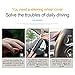 Leather Steering Wheel Cover, Auto Car Stretch Steering Wheel Protector, Universal 15 Inch Anti-Slip Breathable Odorless Steering Wheel Cover for Men Women (Black/Red)