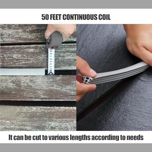 Flexible EPDM Rubber Expansion Joint Filler, 3/4" Wide, 50 Ft Long, Weather-Resistant Concrete Driveway Repair & Replacement Strip for Durable Sealing