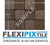 FLEXIPIXTILE, Sample, Aluminum Mosaic Tile, Peel & Stick, Kitchen Backsplash, Accent Wall, Checkmate