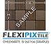 FLEXIPIXTILE, SAMPLE, Aluminum Mosaic Tile, Peel & Stick, Kitchen Backsplash, Accent Wall, CHECKMATE