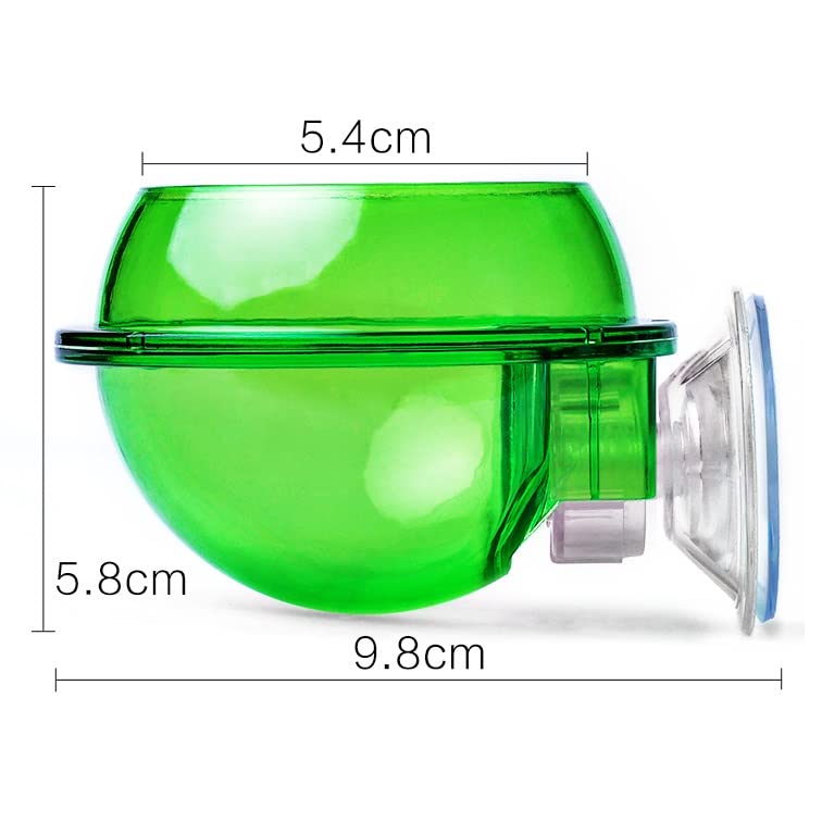Mangeoire pour reptiles - Ventouse Gamelle pour Caméléons, Tortues, Geckos, Serpents, Iguanes - Anti-fuite d'eau et de nourriture