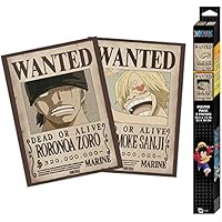 ABYSTYLE Set 2 Posters Chibi One Piece Wanted Zoro et Sanji