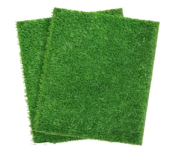 Purav Light 40mm(Size- 2 X 1.3 Feet). Natural Looking Anti Slip Artificial Green Grass Mat for Floor Home Grass Carpet for Balcony-image-48
