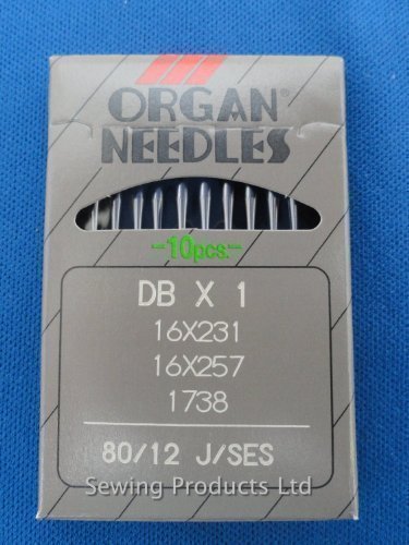 Sewing Supplies Direct Industrial Sewing Machine Needles Organ For, Brother, Juki, Etc Dbx1 Size 80/12