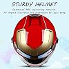 DOT Approved Kids Full Face Helmet, Boys Girls Cute Motorcycle Helmet Youth Four-Wheel Kart Skateboard Bike Helmet Scooter ATV Moped Cool Children Toddler Balancing Car Winter Helmet