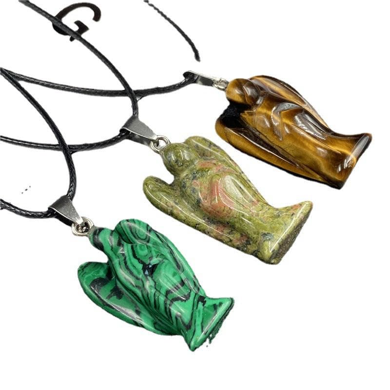 38 x 42 mm, 6 szt., anioł stróż, koraliki z naturalnego kamienia, do produkcji bransoletek, koraliki z naturalnego kamienia szlachetnego/charms/wisiorek do produkcji biżuterii