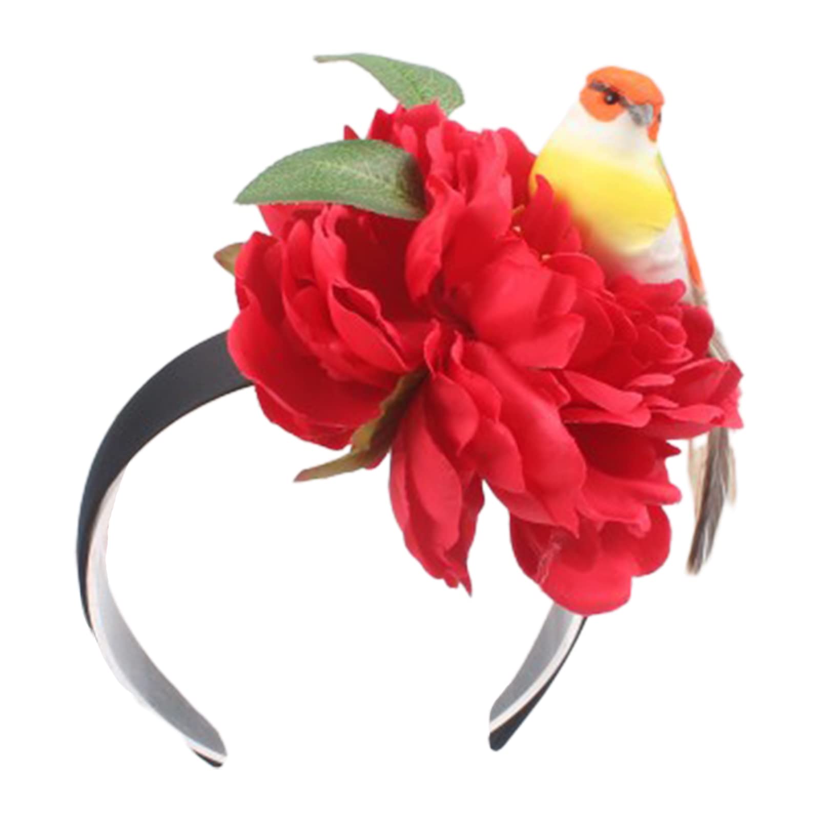 Fentency Halloween Hair Hoop Giant Peony Headwear Floral Birthday Party Floral Themed Headband Party Headdress