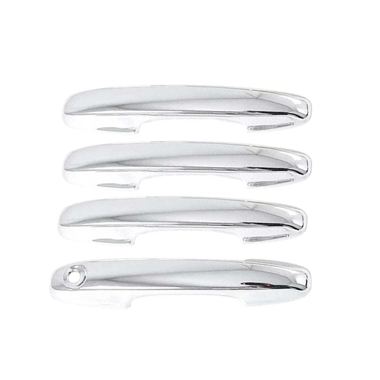 Pacsci Chrome Car Outer Door Handle For Kuga For Escape 2020-2021 Styling Accessories Carbon Fiber Car Exterior Door Handle Cover Trim(Chrome)