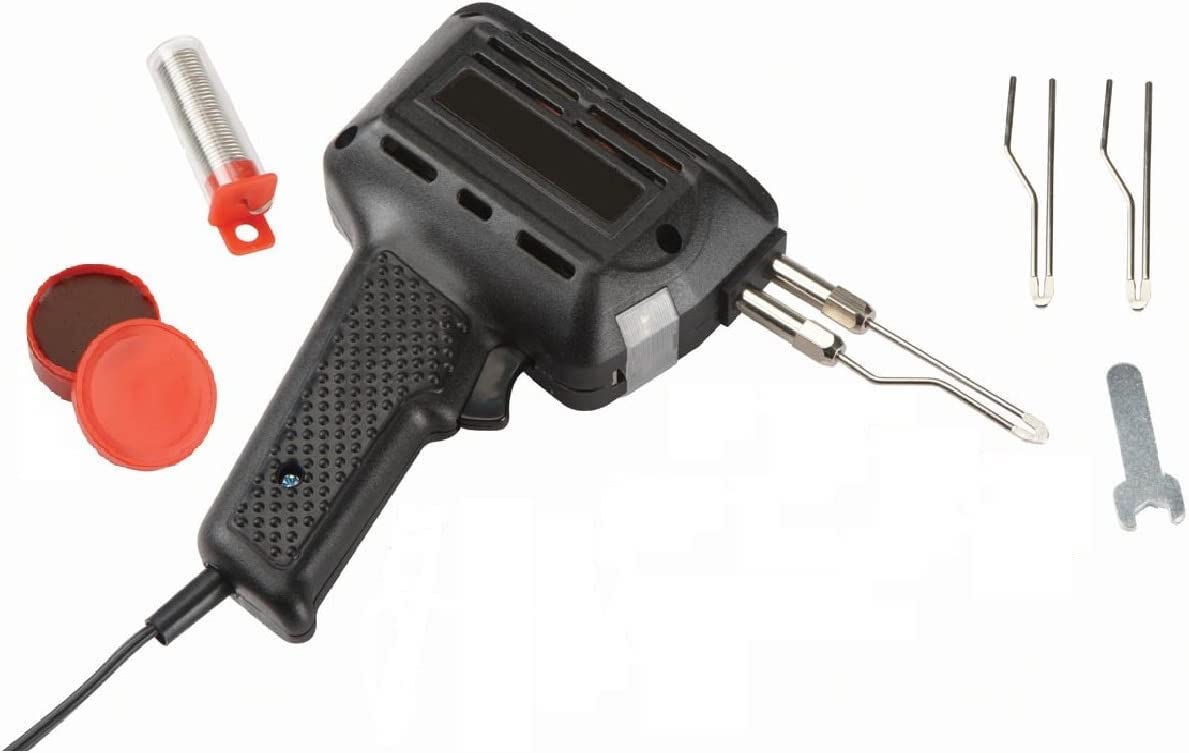 New 12 Seconds Ready Build-In Light 185 Watt Professional Soldering Gun with Storage Case Flux Wheel Wrench