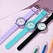 Imagen de CIVO Reloj Mujer Analogico Minimalistas Relojes Pulsera Mujer Impermeable Goma Cuarzo Vestir Regalo Negro