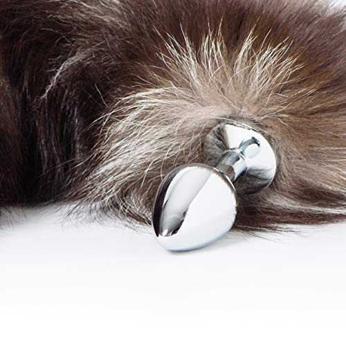 Unique Pleasure Vossenstaart/Fox-tail anale plug met staart - met hoogwaardig echt bont - Afbeelding 3