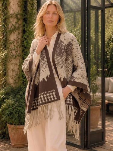 Image of Breezy Lane Shawl Wraps for Women Ponchos Ruana Wraps Cardigan