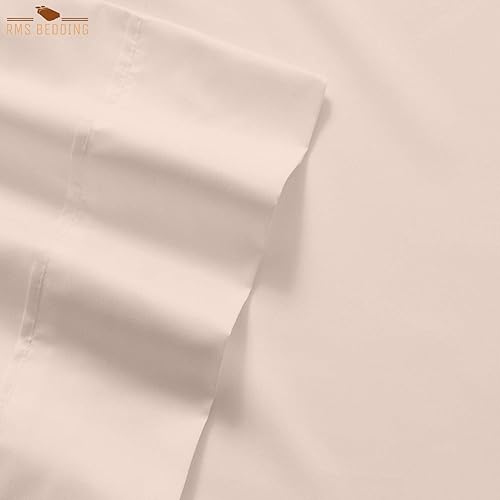 Miniatura 3 de Cotton Home - Juego de sábanas de 4 piezas de color rubor tamaño Queen, para colchones de 18 a 21 pulgadas de profundidad y juego de ropa de cama