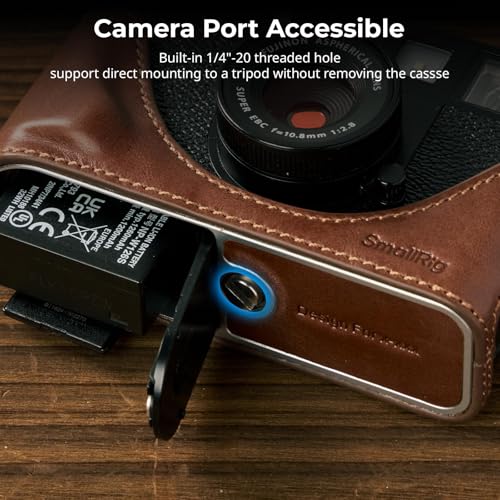 Funda de cuero SMALLRIG para FUJIFILM X Half estilo retro miniatura 5