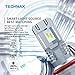 TECHMAX 9007 LED Headlight Bulb,Small Design 60W 10000Lm 6500K Xenon White ZES Chips Extremely Bright HB5 Conversion Kit of 2