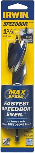 Vista 41 de IRWIN SPEEDBOR 3041015 - Broca para madera con tres flautas, 7/16 pulgadas, color negro