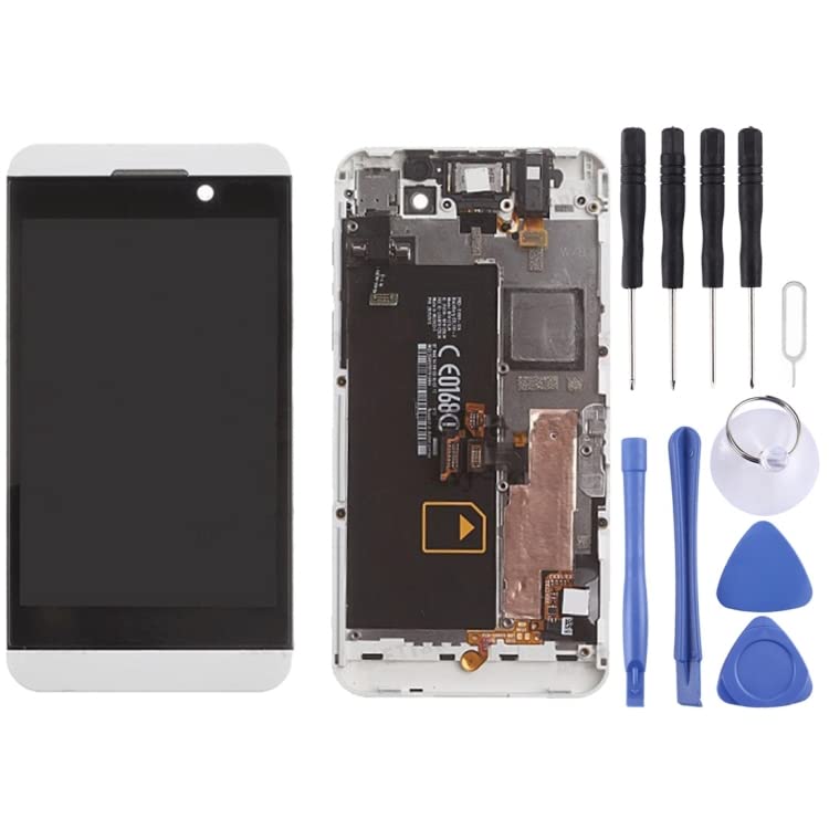 MPXPOTTHW Cell Phone Replacement LCD Screen and Digitizer Full Assembly with Frame for BlackBerry Z10 4G Spare Parts