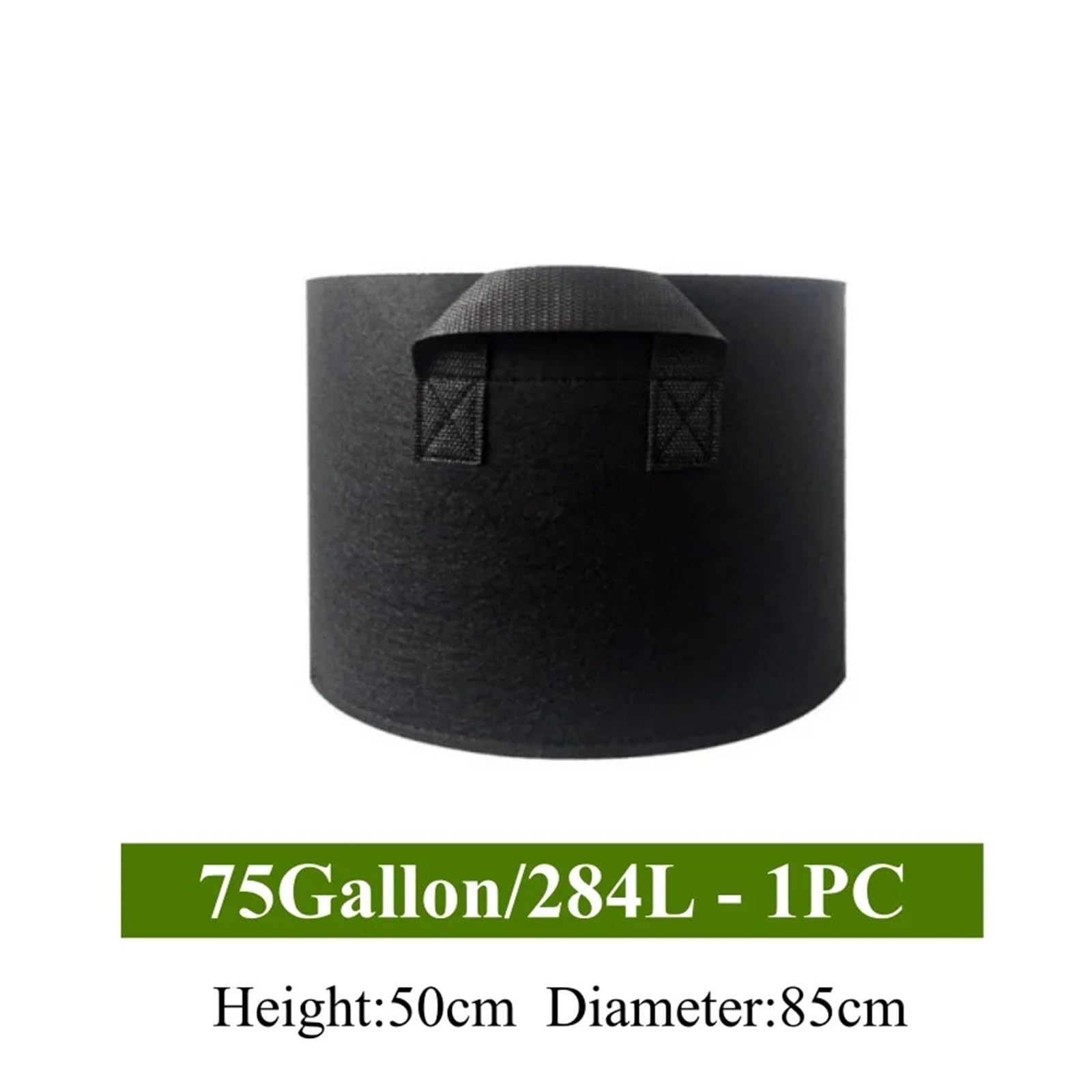 5 Bolsas de Cultivo Grandes Tela no Tejida 30 a 100 galones con Asas. Macetas Resistentes for Plantas, árboles frutales y hortalizas(75 Gallon)