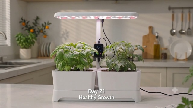 Amazon.com : Indoor Herb Garden with Grow Light & Pots, Full