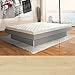 Produktbild bellvita silverline Wasserbett mit Unterbausockel in KOMFORTHÖHE & Bettumrandung inkl. Lieferung & Aufbau durch Fachpersonal, 200cm x 200cm (ahorn)