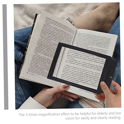 NUOBESTY Ferramentas 2 Unidades Borda Preta Portátil De Página Inteira 3x De Leitura Para Livros Gra