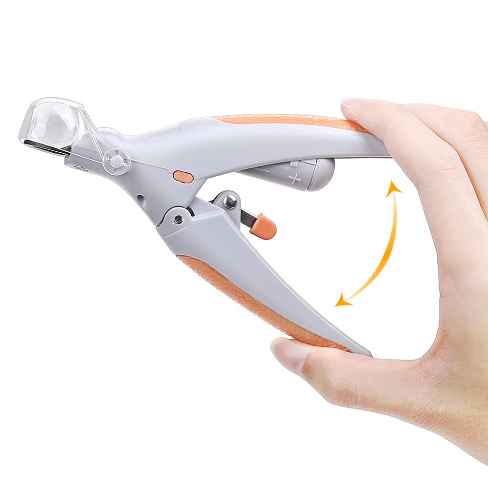 LED Light obcinacz do paznokci Pet obcinacz do paznokci nożyczki Pet Dog Cat Nail Toe Claw Clippers nożyczki dla psów koty ptaki i gryzonie c/White/15x9cm