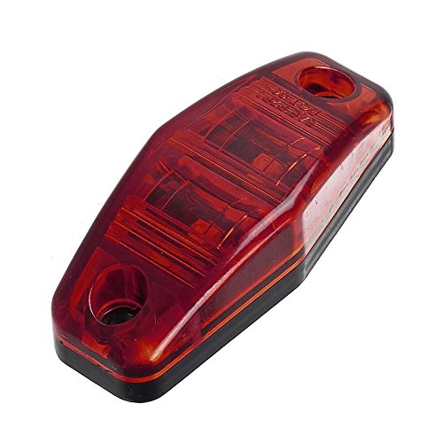 NEW SUN 6pc Red Lights LED Side Fender Markers Surface Mount Design Truck Trailer Camper Lights - Thumbnail 4