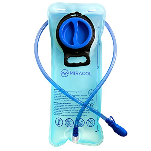 MIRACOL 2L/2.5L Water Bladder for Hydration Pack - Water Reservoir for Hiking Cycling Running