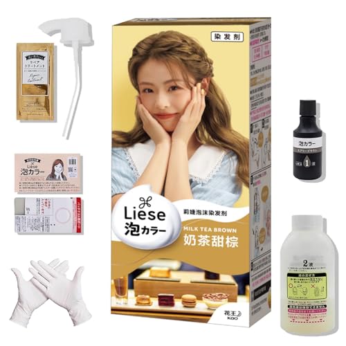 Liese Bubble Hair Color, Liese Hair Dye Japanese, Liese Foam Hair Dye, Kao Liese Prettia Bubble Foam Hair Dye Kit, for All Hair Types
