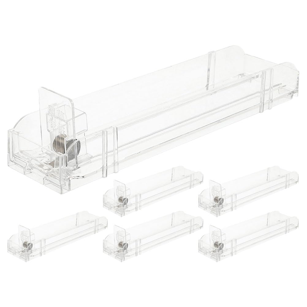 Plateaux poussoirs magasin présentoir automatique plastique transparent 6pcs