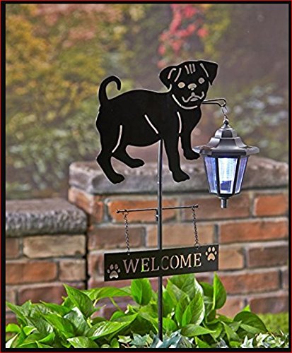 Solar Dog Breed Lantern Stake Pug
