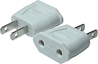 Vista 6 de EU Euro Europa a EE.UU. EE.UU. Enchufe de pared Convertidor Adaptador de viaje Adaptador (10 PCS)