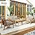 Outsunny 4 Pieces Acacia Wood Patio Furniture Set, Outdoor Sofa Loveseat & Chairs with Thickened Cushions, Outdoor Patio Conversation Set with Slat Top Coffee Table for Backyard Garden, Teak