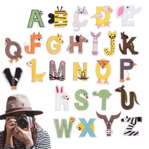 Weqizuerqi Parches Para Ropa - Juego De Parches Con Diseño De Letras - Accesorios Bordados Multifuncionales Para Decoración Manual De Bolsos, Vestidos, Zapatos, Jeans Y Mochilas