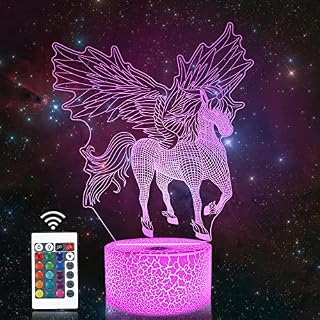 Attivolife Penguin 3D Lamp for Kids, 16 Colors Changing Illusion Animal Night Light with Remote Control Dim Function 4 Flashing Mode, Child Bedroom Decor Birthday Gifts for Boy Girl