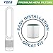 VEVA HEPA Filter Replacement 2 Pack - Compatible w/Dyson TP01, TP02, TP03 & BP01 Air Purifier Filters, Pure Cool Link Models.