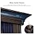 PURPLE LEAF Hardtop Gazebo 12' X 14' Metal Roof with Netting and Curtains Hard Top Backyard Patio Gazebos Permanent Canopy Deck Garden Hot Tub Outdoor Pavilion