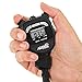 Marathon Adanac 3000 Digital Stopwatch Timer, Black - High Precision Accuracy to 1/100th Seconds - Water, Dust & Shock Resistant - 46” Lanyard Included