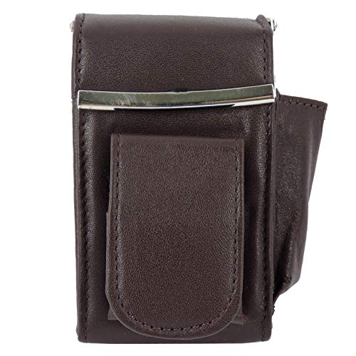 Cigarette Case Holder w Lighter Women Leather Cigarettes 100s Pack Purse Pouch Coin Ciggerate Wallet Framed Cases (4.531, Coffee w Flap) Cigarette Case Holder w Lighter Women Leather Cigarettes 100s Pack Purse Pouch Coin Ciggerate Wallet Framed Cases (4.531", Coffee w Flap)
