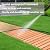 STN 12ft Wooden Garden Pathway Garden Walkway Path Cedar Roll Out Garden Pathway for Improve Garden Appearance, Offer Clear Pathways,Connect Garden Features (Straight-12' L x 17" W)