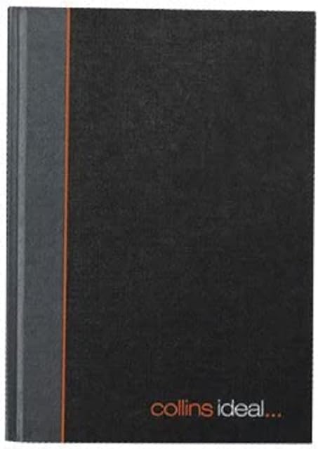 Collins Ideal A4 Feint Ruled Manuscript Book - 6248. 192 Pages,Grey
