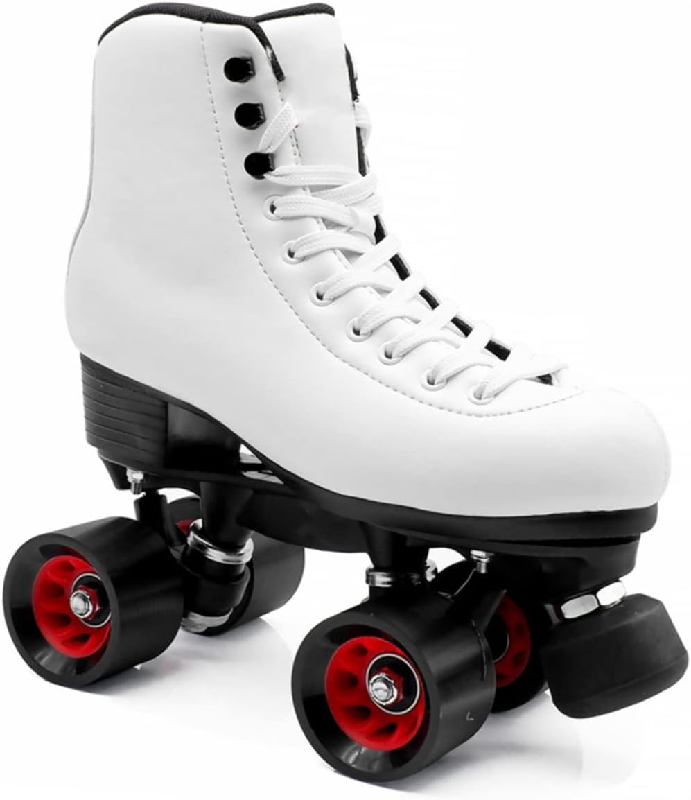 Double-Row PU Wear-Resistant Roller Skate Wheels 95A 1 Set Replacement Accessories for Quad Skating for Sports Enthusiasts