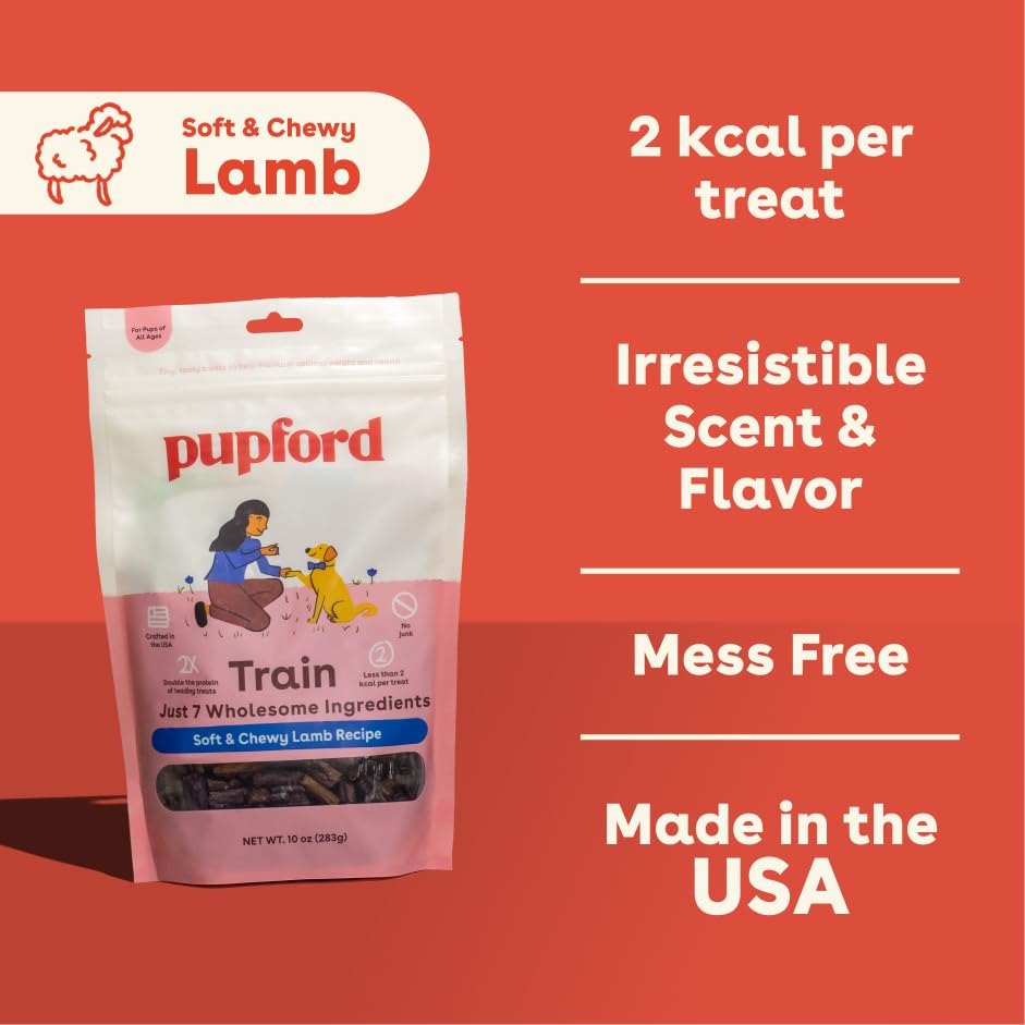 Image of Pupford Soft & Chewy Training Treats for Dogs & Puppies (Lamb, 5 oz)