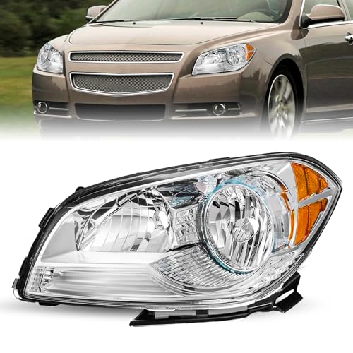 JSBOYAT Headlight Assembly Replacement for 2008-2012 Chevy Malibu Left Driver Side