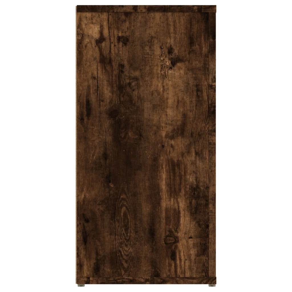 Kredens dąb wędzony 100 x 30 x 59,5 cm, materiał drewnopochodny, wytrzymała szafka z dużą ilością miejsca do przechowywania, uniwersalny mebel do salonu, kuchni, przedpokoju