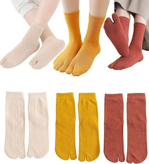 WKLOUYHE 3 Pairs Women Girl Cotton Sports Casual Sandal Split Two Toe Flip Flops Socks Elastic Free Size_Black,Red And Yellow (B0CQQNVHMV) Amazon Price History, Amazon Price Tracker