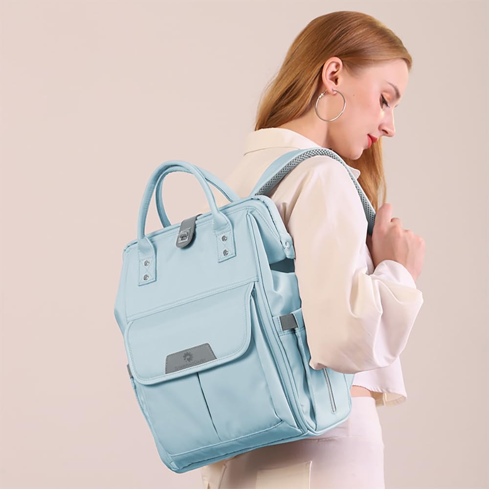 StarAndDaisy Baby Diaper Bag for Mothers/Mom Travel Maternity Backpack with Insulated Milk Bottle Pocket, Multi Compartments, Waterproof, Travel Friendly, Lightweight - Blue-picture-21
