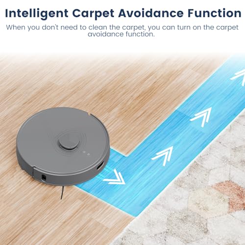 Image of FIXR Robot Vacuum and Mop with Self-Emptying, 75-Day Hands-Free Cleaning 12,000Pa Suction, T25-GR